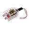Adjustable RCA Line High to Low Convertor Plastic Impedance Amplifier Adapter for Car (White)