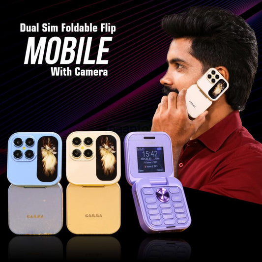 Gamma Flip Mini M2 Dual Sim Foldable Flip Mobile