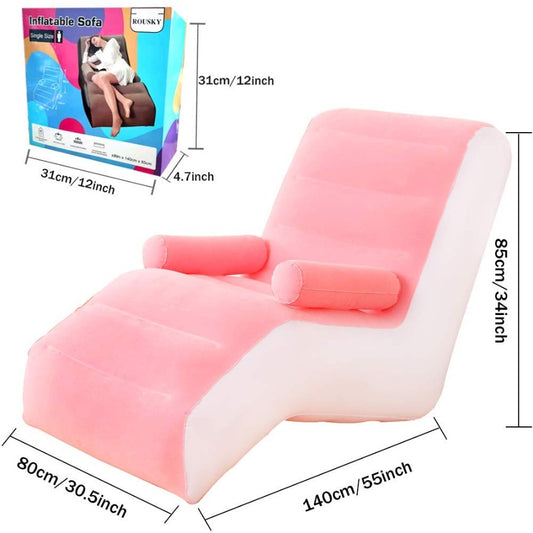 Lazy Inflatable Sofa S-shaped Sofa Home Outdoor